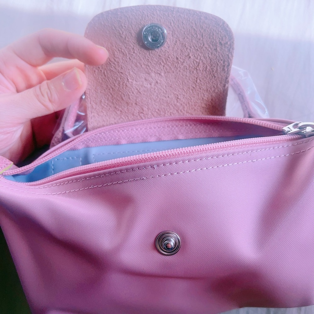 LONGCHAMP LE PLIAGE GREEN‎ POUCH PINK - Picture 4 of 12